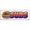 Signmission SUBS BANNER SIGN submarine hero hoagie shop signs sandwich lunch dinner sub B-72 Subs - alternate 1